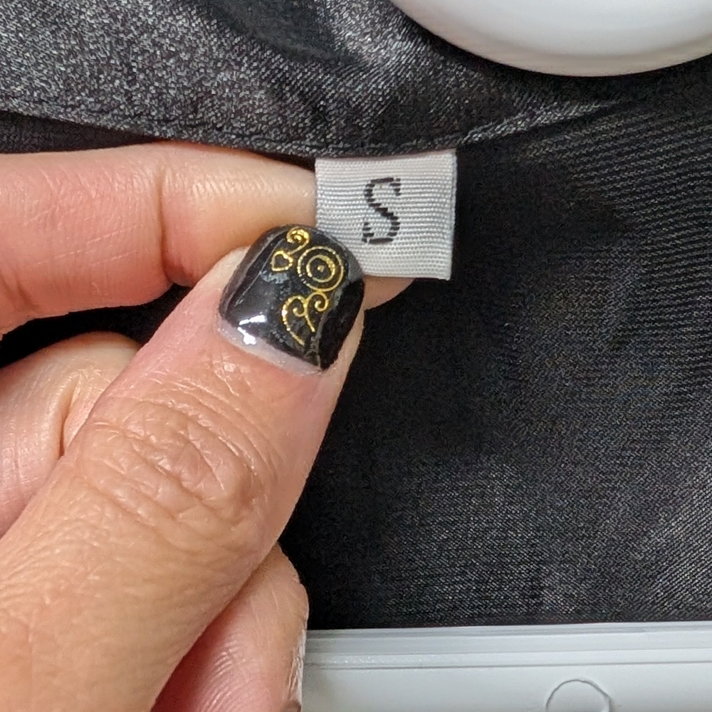 Black Satin Bride Robe - Picture 3 of 3